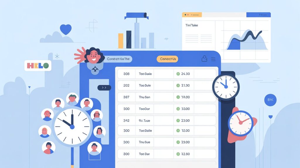 contact us of easy time table